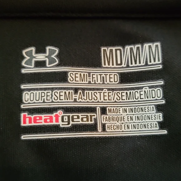 Under Armour Womens 1/4 Zip Semi-Fitted Longsleeve Size:M Black/Pink Heatgear. - Picture 4 of 8